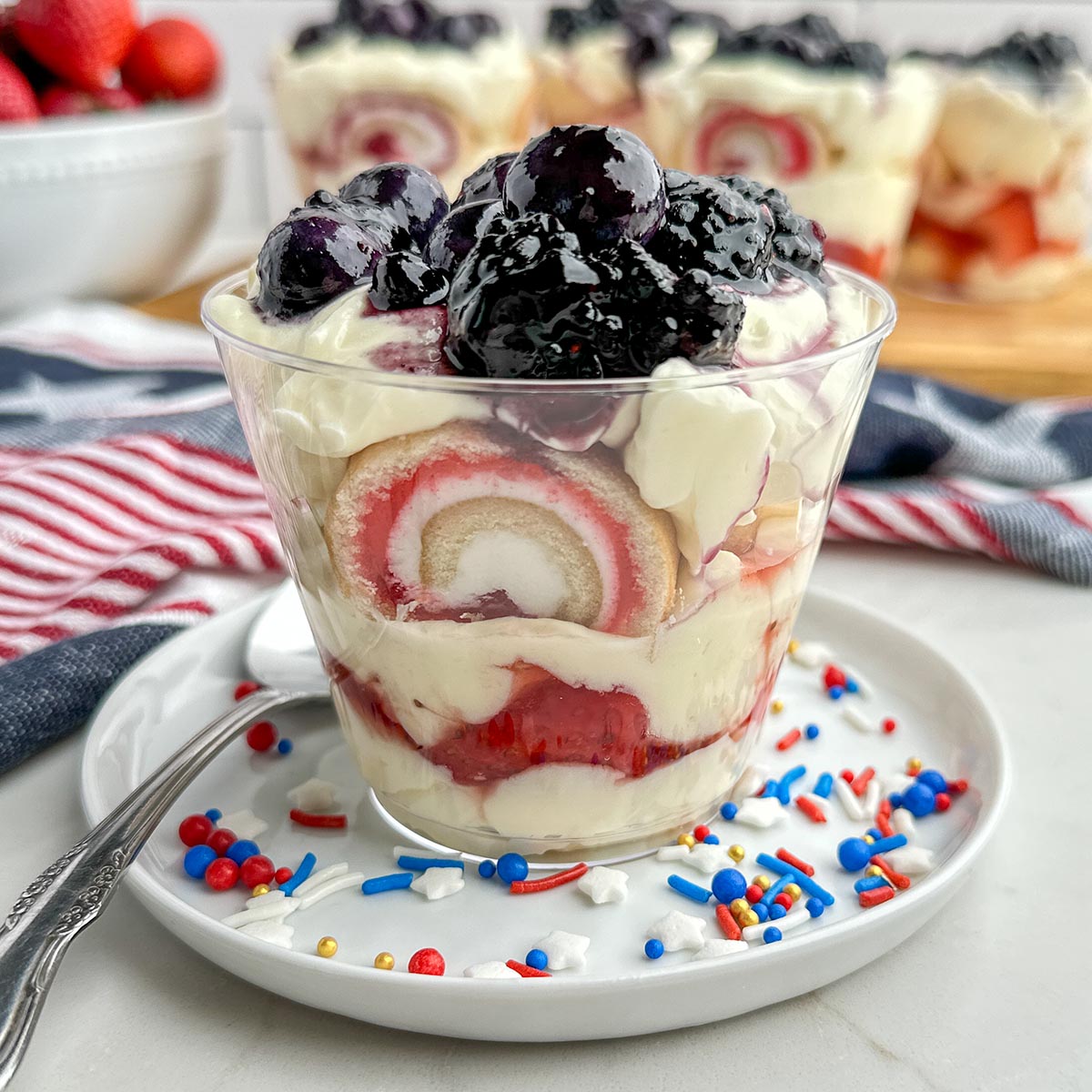 Individual Berry Trifle Cups Midwestern Holidays