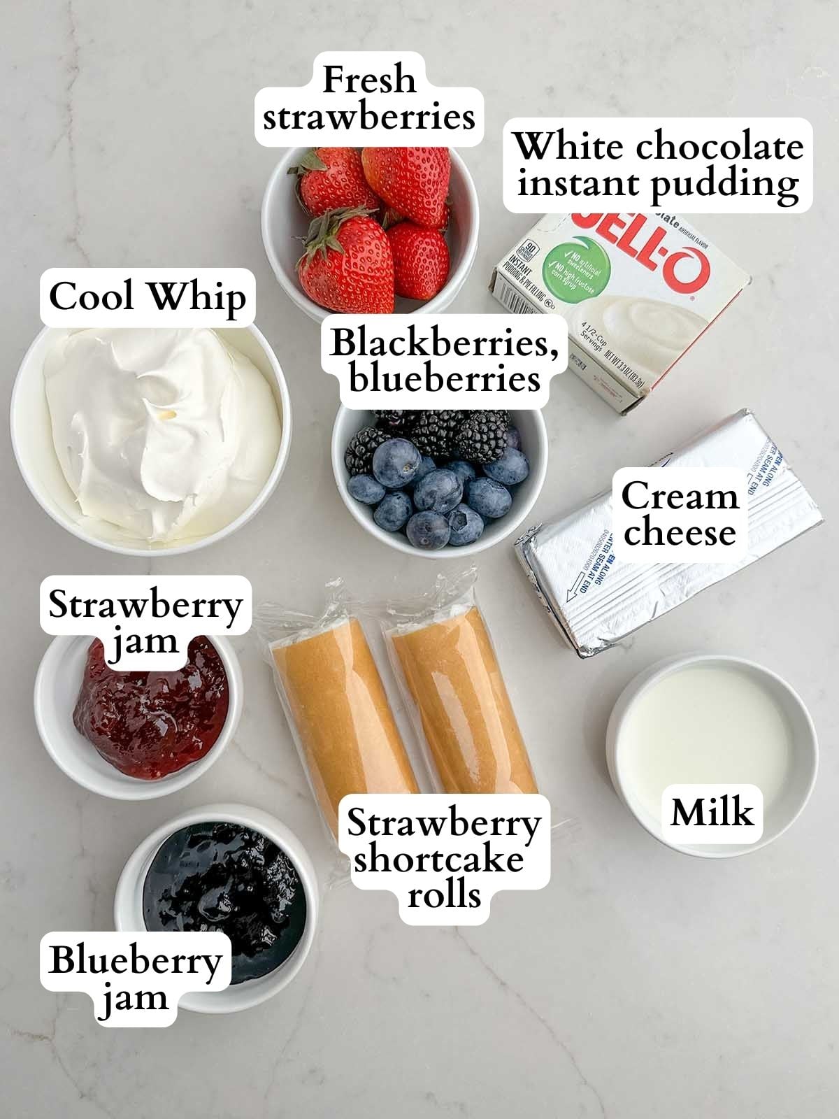 individual trifle cups ingredients.