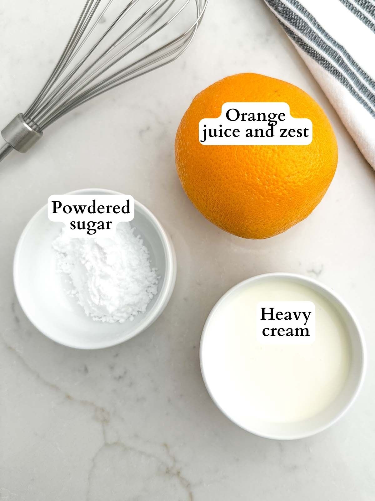 orange whipped cream ingredients.
